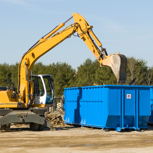 what size residential dumpster rentals are available in Flatrock OH